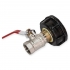 KOREK DO ZBIORNIKA 1000L S60x6  + zawór kulowy przelotowy 3/4"